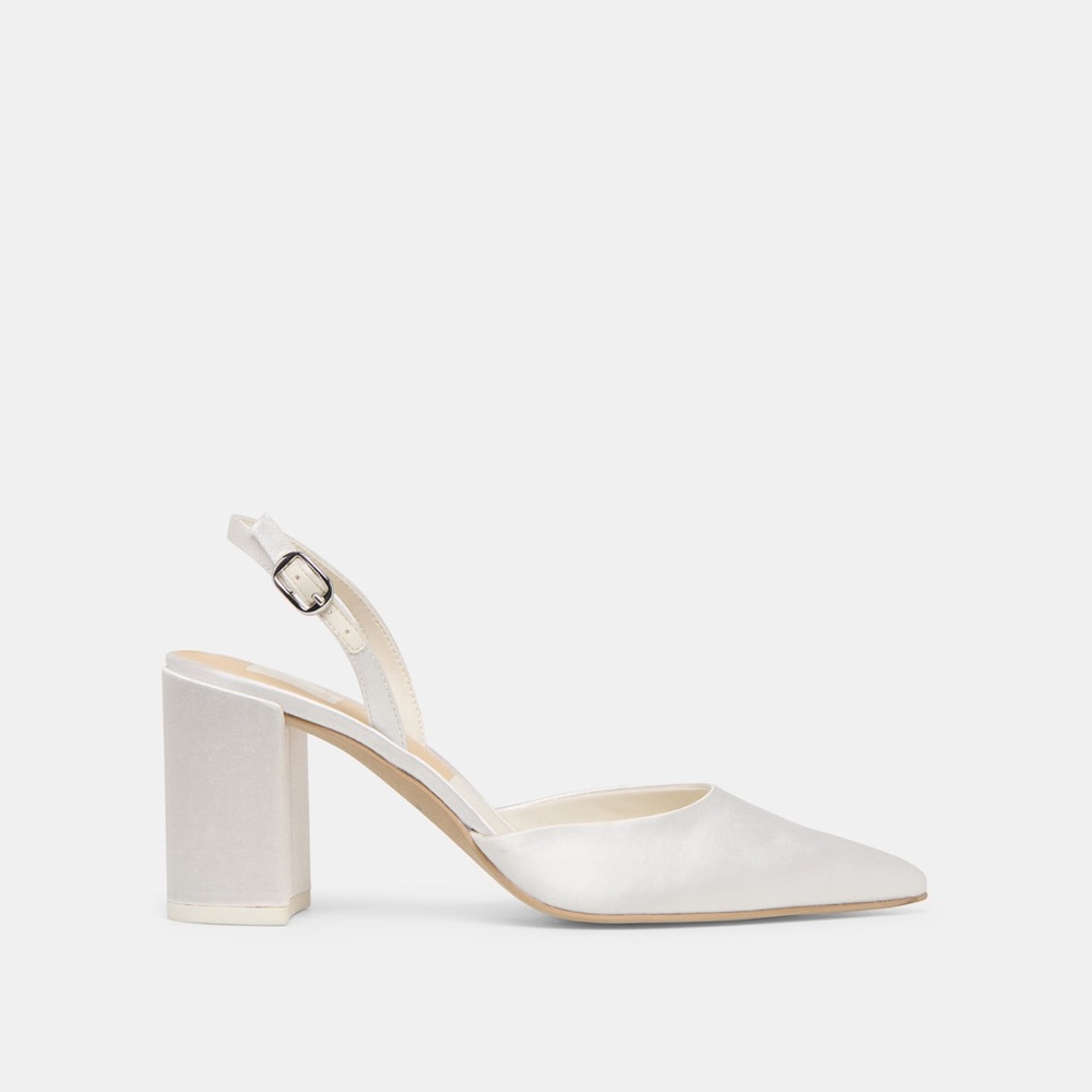 Dolce Vita Carel High Heels in True White Satin